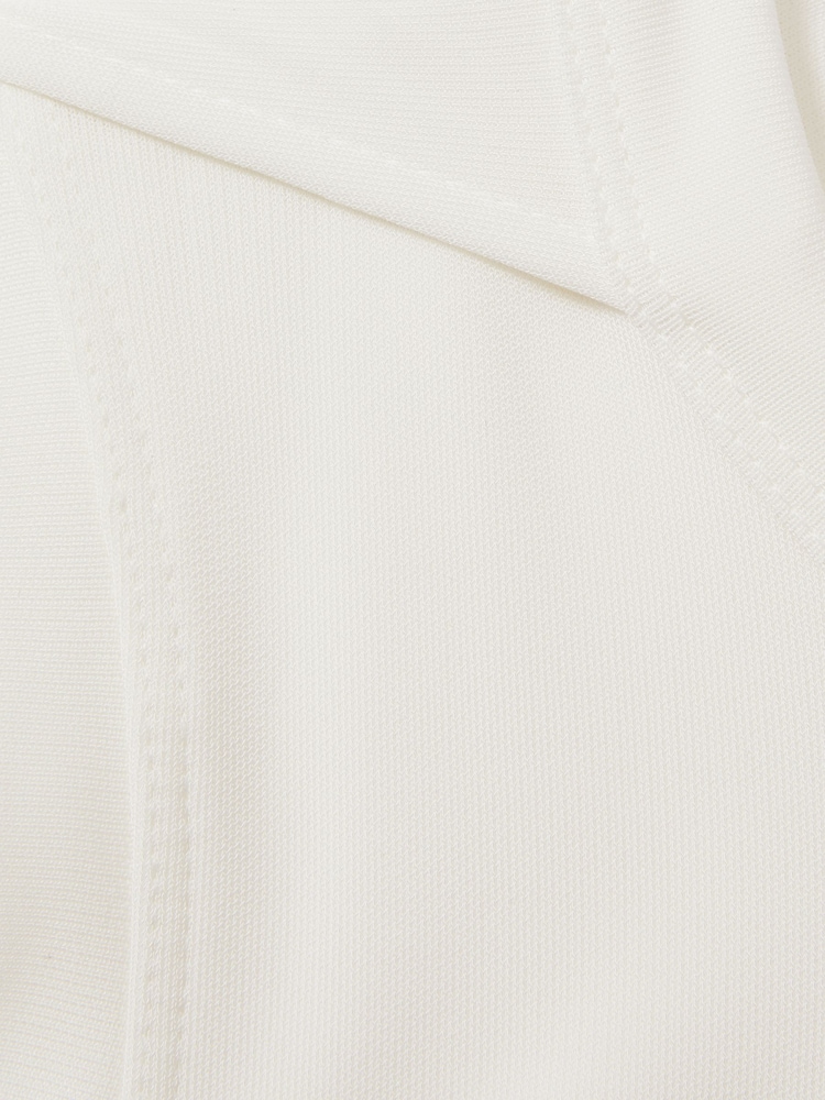 Reiss Ivory Elva Draped Layered Top - Image 6 of 6