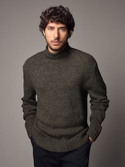 Green Regular Fit Tulip Neck Jumper - Image 1 of 10