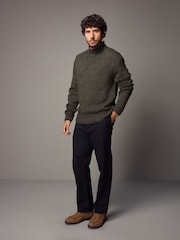 Green Regular Fit Tulip Neck Jumper - Image 2 of 10