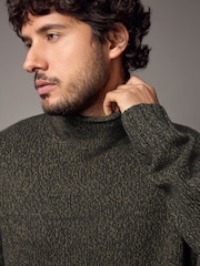 Green Regular Fit Tulip Neck Jumper - Image 5 of 10