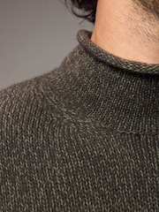 Green Regular Fit Tulip Neck Jumper - Image 6 of 10