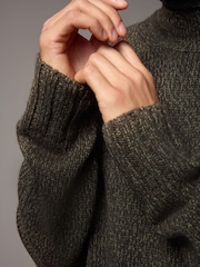 Green Regular Fit Tulip Neck Jumper - Image 7 of 10