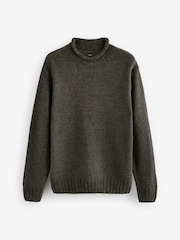 Green Regular Fit Tulip Neck Jumper - Image 8 of 10