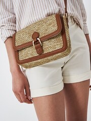 Crew Clothing Straw Satchel Bag - Image 2 of 5
