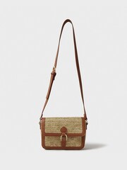 Crew Clothing Straw Satchel Bag - Image 3 of 5
