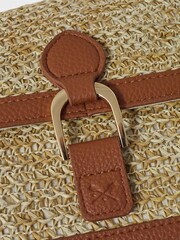 Crew Clothing Straw Satchel Bag - Image 5 of 5