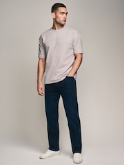 Ink Blue Straight Fit Straight Fit Essential Stretch Jeans - Image 2 of 7