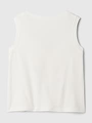 Gap White/Yellow Summer Sleeveless Vest Top (Newborn-5yrs) - Image 2 of 2