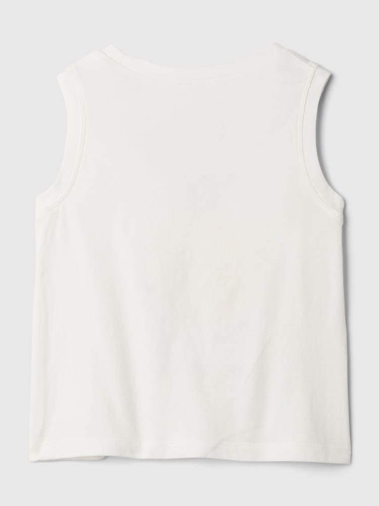 Gap White/Yellow Summer Sleeveless Vest Top (Newborn-5yrs) - Image 2 of 2