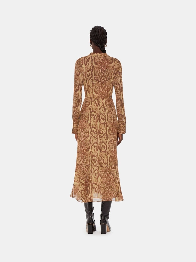 Whistles Midikleid mit Schlangen-Animalprint - Bild 2 von 5