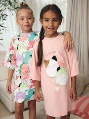 Pink/Purple Squishmallows License Nighties 2 Pack (5-14yrs) - Image 1 of 9