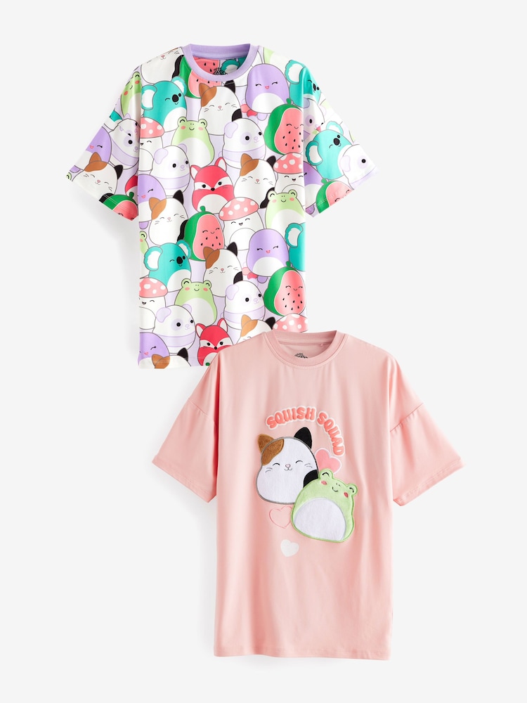 Rose/Violet - Squishmallows Licence Nighties 2 Lot (5-14ans) - Image 4 of 9