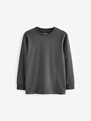 Charcoal Grey Long Sleeve Cosy T-Shirt (3-16yrs) - Image 1 of 3