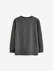 Charcoal Grey Long Sleeve Cosy T-Shirt (3-16yrs) - Image 2 of 3