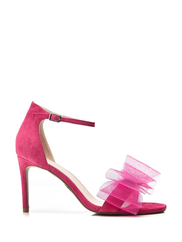 Pink - Moda in Pelle Raeleigh Stilletto Sandals With Bow Trim - Bild 1 von 4 Pink - Moda in Pelle Raeleigh Stilletto Sandals With Bow Trim - Bild 1 von 4