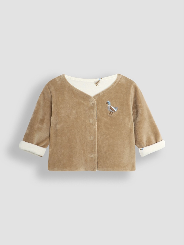 JoJo Maman Bébé Brown Baby Duck Velour Set 3 Piece - Image 2 of 7