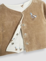 JoJo Maman Bébé Brown Baby Duck Velour Set 3 Piece - Image 7 of 7
