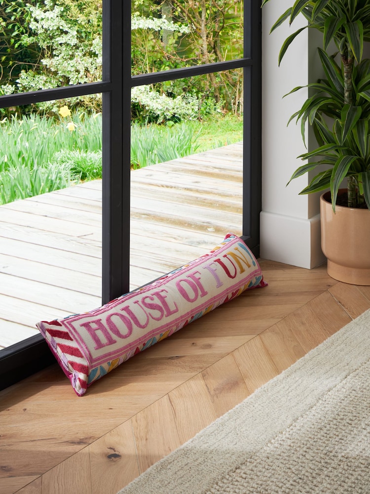 Multi Bright House of Fun Cut Velvet Draught Excluder - Image 1 of 5