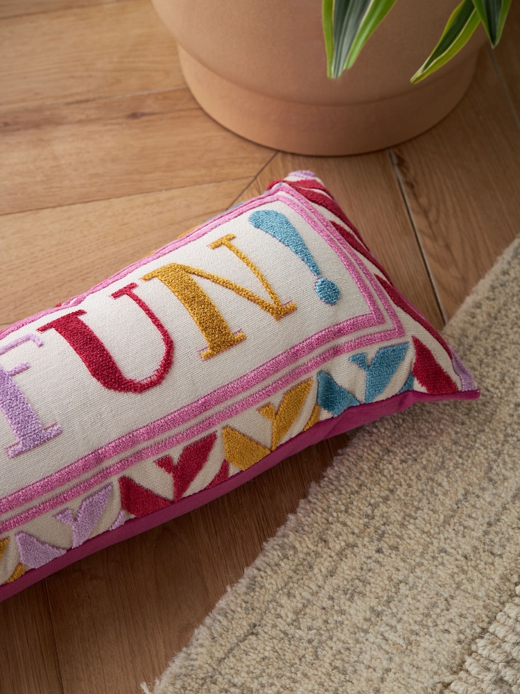 Multi Bright House of Fun Cut Velvet Draught Excluder - Image 2 of 5