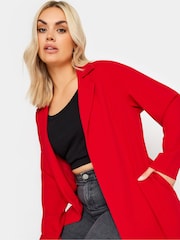 Yours Curve Red Pocket Blazer - Image 4 of 5