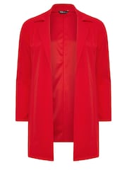 Yours Curve Red Pocket Blazer - Image 5 of 5