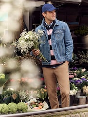 Crew Clothing Light Natural Straight Chinos - Image 6 of 8
