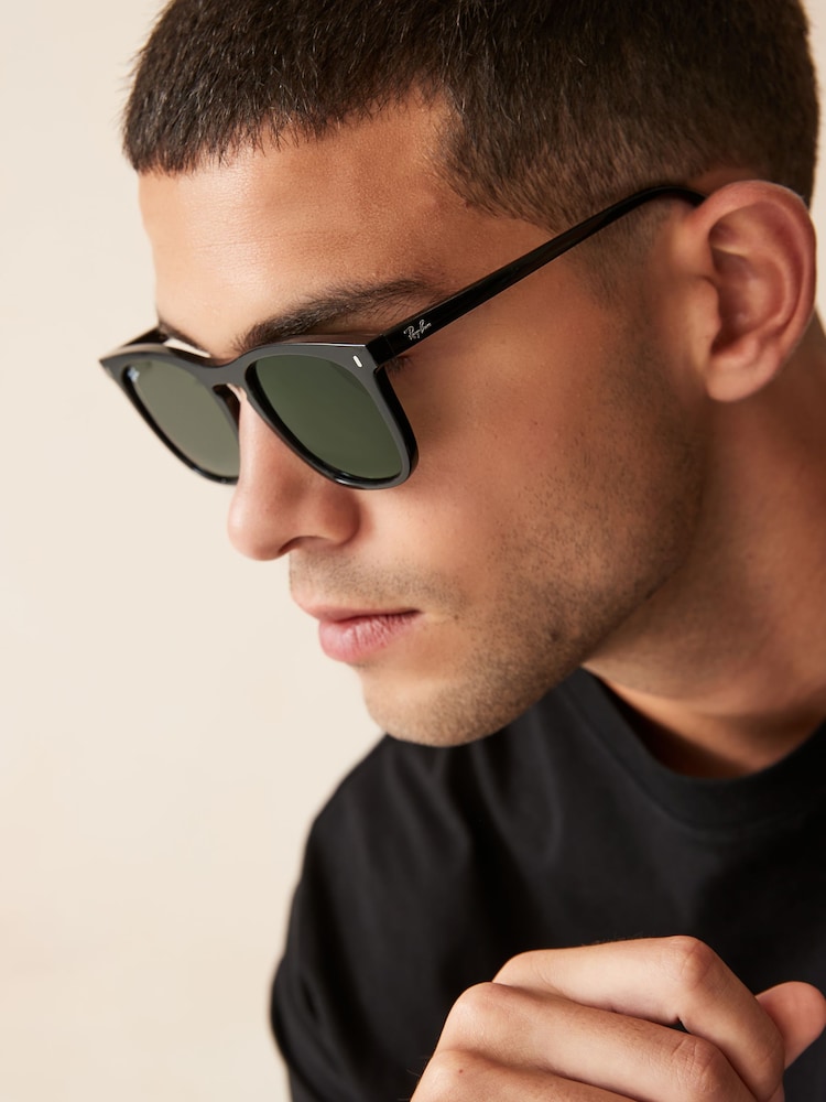 Ray-Ban Rb2210 Square Black Sunglasses - Image 1 of 8