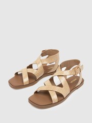 Schuh Tide Croc Flat Sandals - Image 3 of 4