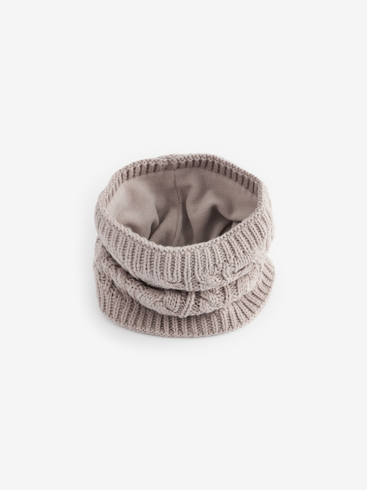 Neutral Cable Knit Snood (1-16yrs) - Image 1 of 3