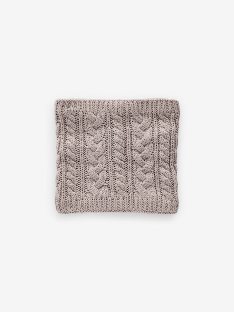 Neutral Cable Knit Snood (1-16yrs) - Image 2 of 3