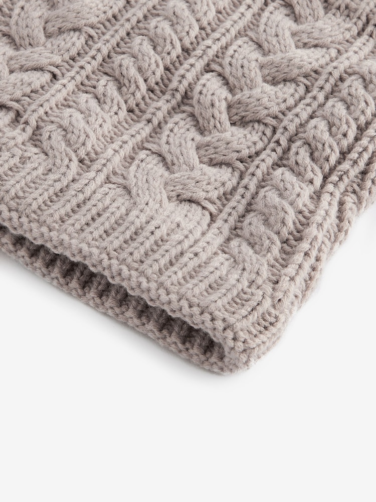 Neutral Cable Knit Snood (1-16yrs) - Image 3 of 3
