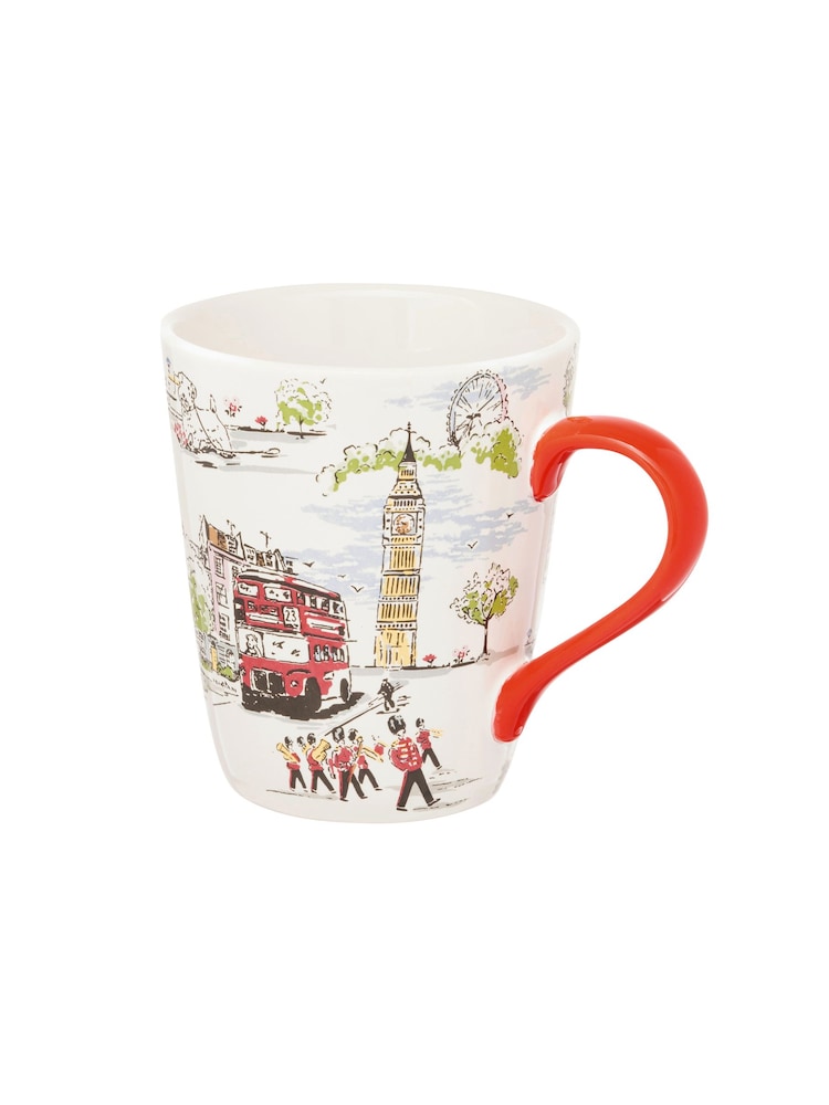 Cath Kidston Cream Billie Goes To Town Stanley Mugs Set Of 4 - Image 4 of 4