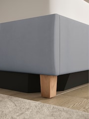 Laura Ashley Hayden Velvet Steel Grey Chatsworth Ottoman Storage Bed Upholstered - Image 5 of 7