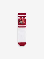Bela - Disney Mickey And Minne Ribbed Ankle nogavice 2 komplet - Slika 2 iz 3