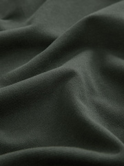 Olive Green Long Sleeve Pique Polo Shirt - Image 9 of 9