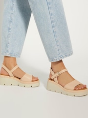 Dune London Pink Komodo Soft Upper Sandals - Image 1 of 6