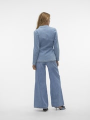 VERO MODA Blue Denim Blazer - Image 2 of 4