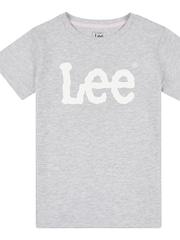 Lee Grey Girls Regular Fit Wobbly Graphic T-Shirt - Image 6 of 8