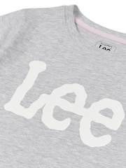 Lee Grey Girls Regular Fit Wobbly Graphic T-Shirt - Image 8 of 8