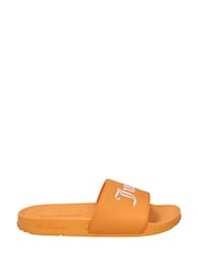 Juicy Couture Collegiate Embossed Sliders - Image 1 of 3