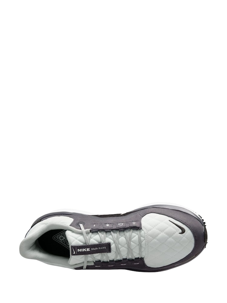Nike Grey/Silver Winflo 11 GORE-TEX Road Running Trainers - Image 4 of 5