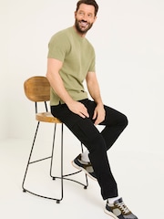 FatFace Bude Washed Black Cargo Trousers - Image 3 of 5