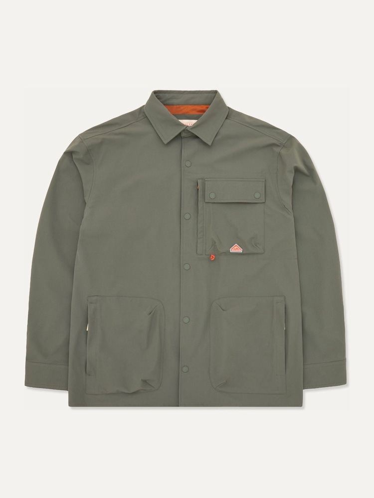 Sealskinz Green Salthouse Men's Trail Overshirt - Image 2 of 5 Sealskinz Green Salthouse Men's Trail Overshirt - Image 2 of 5