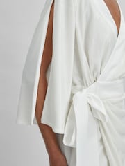 Halston Sequin Side Tie Mini Dress - Image 3 of 5