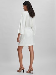 Halston Sequin Side Tie Mini Dress - Image 4 of 5