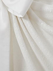 Halston Sequin Side Tie Mini Dress - Image 5 of 5