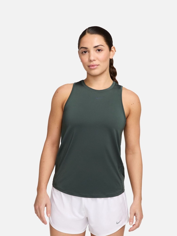 Nike Dark Green One Classic Dri-FIT Tank Top - Image 1 of 3
