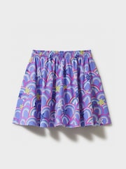 Crew Clothing Red Printed 100% Cotton Jersey Skirt - Image 3 of 4