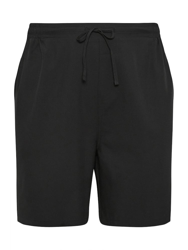 Yours Curve Black Drawstring Swim Shorts - Image 5 of 5