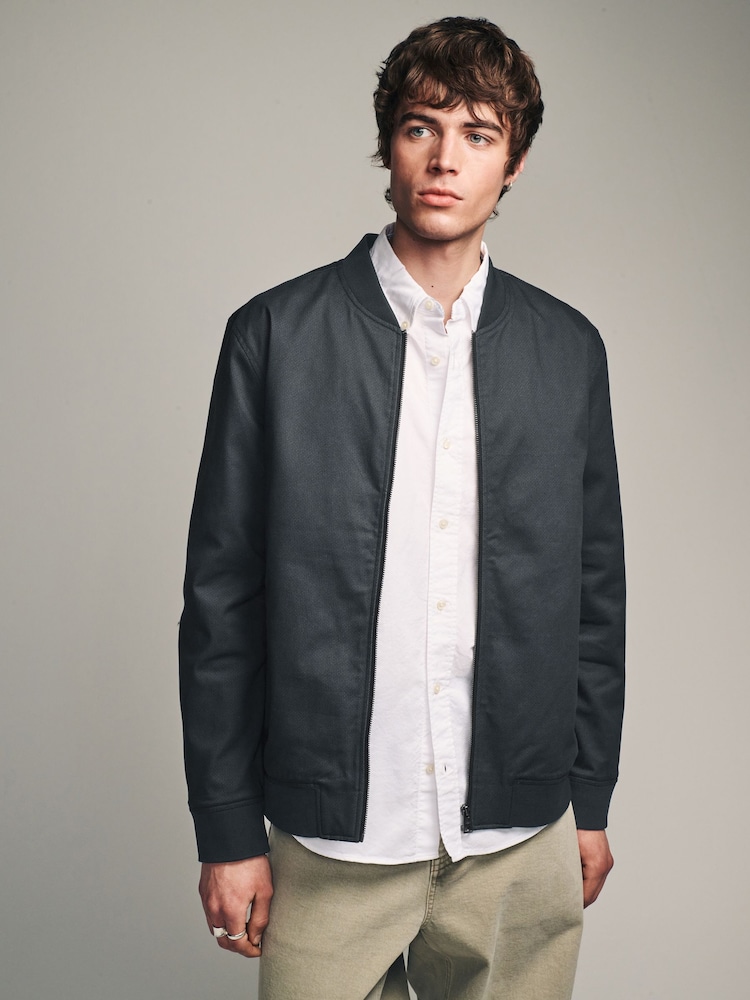 Marineblau/blau - Cotton Stretch Bomber Jacket - Bild 1 von 10 Marineblau/blau - Cotton Stretch Bomber Jacket - Bild 1 von 10
